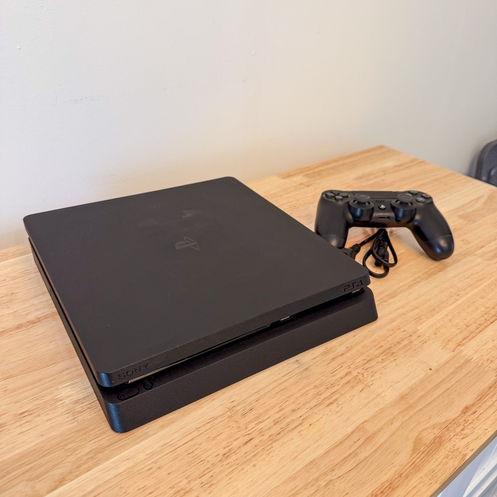 Sony PlayStation 4 Slim 1TB Console Black with DualShock 4 Controller